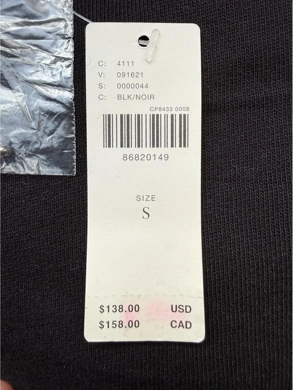 Anthropologie Black 3D Floral Appliqué Boxy Sweatshirt NWT Small Lightweight - Picture 3 of 8